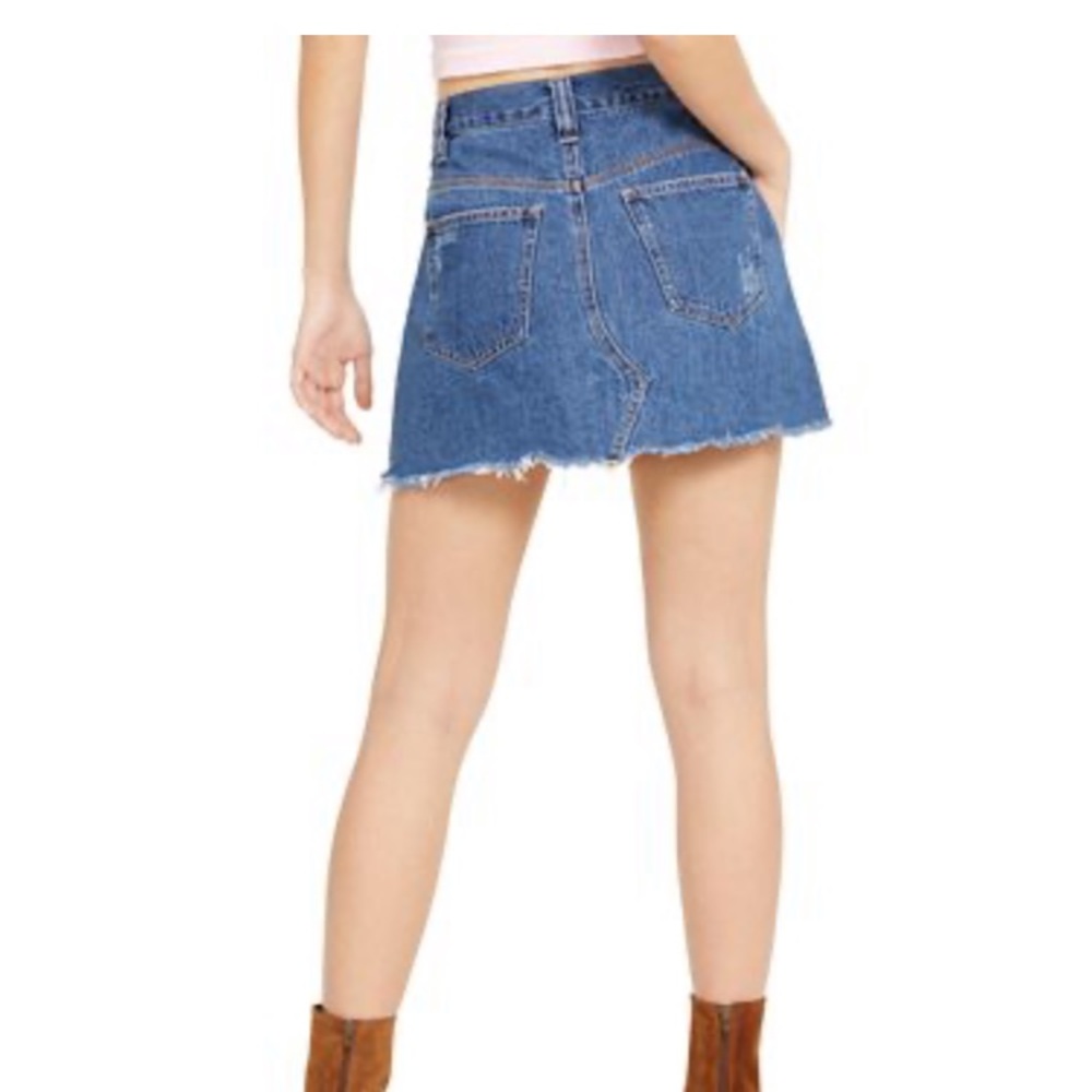 Free People size car mini cotton skirt size 24 - Picture 2 of 6